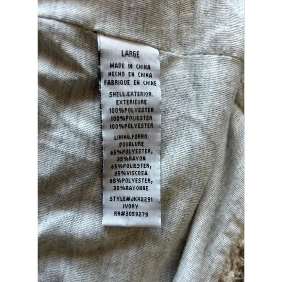 Thread & Supply Sherpa Pullover Sweatshirt Size Large L - Picture 8 of 9